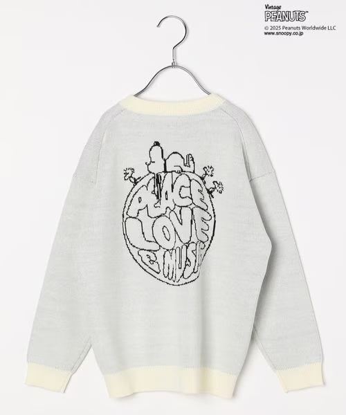 【BAYFLOW×PEANUTSコラボ人気ランキング 6位】「【PEANUTS×BAYFLOW】ピーナッツアソートニット(KIDS)」4,990円（税込）