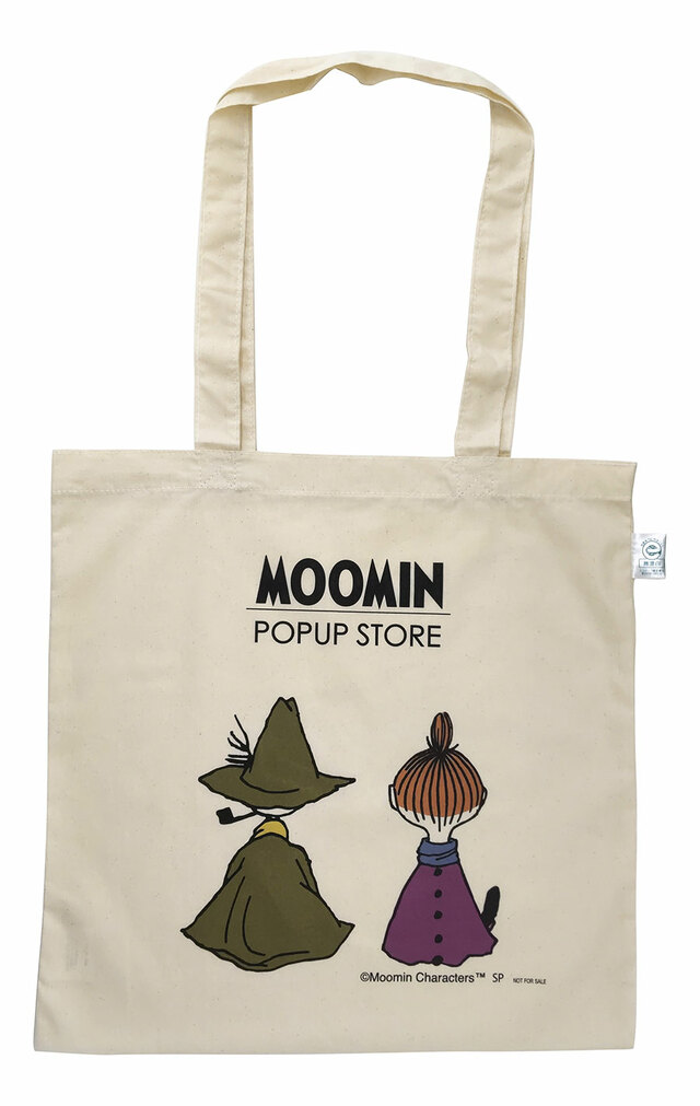 【MOOMIN POP UP STORE 大丸福岡天神店】ノベルティ：エコバッグ（8/13（水）より配布。会場にて税込4,400円以上の方対象。数量限定50枚）