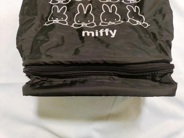 【GLOW（グロー）6月号】付録「ミッフィー2層式ショッピングトートバッグ」トート下部分には、保冷機能付きポケットあり