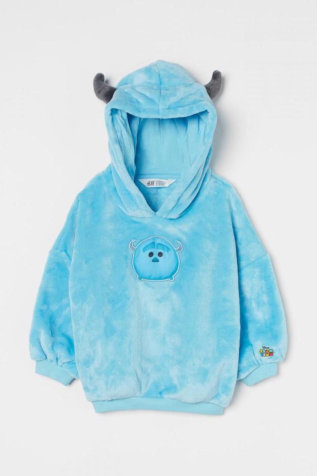 アップリケボアフーデッドトップス¥2,499