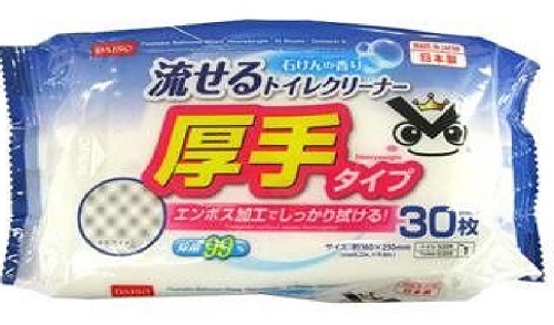 【DAISO（ダイソー）】第5位「落ち落ちV流せるトイレクリーナー　厚手30枚入」110円（税込）