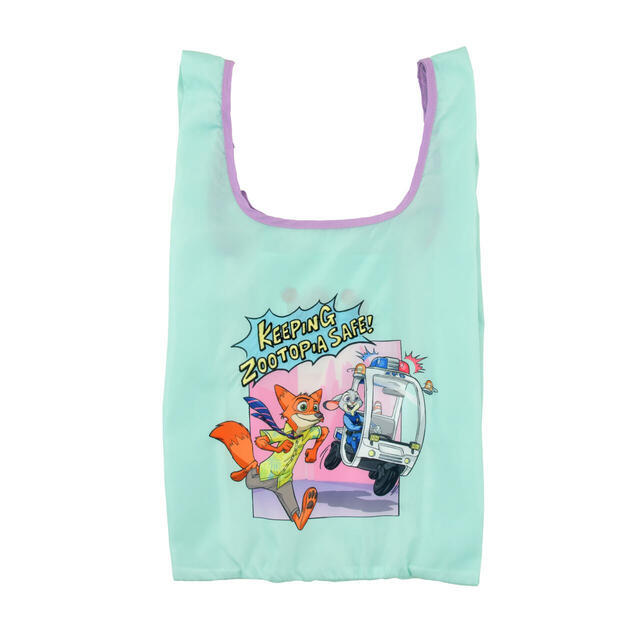 ジュディ・ホップス＆ニック・ワイルド、レミングのビジネスマン ショッピングバッグ・エコバッグ Embroidery Bag ZOOTOPIA COMIC STYLE 2,400円