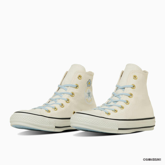【CONVERSE×可哀想に!コラボシューズ/ALL STAR CL HI / KAWAISOUNI!】ベーシックなハイカットモデルに「おぱんちゅうさぎ」と「んぽちゃむ」の世界観をプラス◎