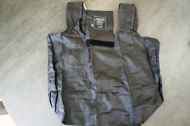 【moz（モズ）ショッピングバッグ BLACK】ショッピングバッグ裏側