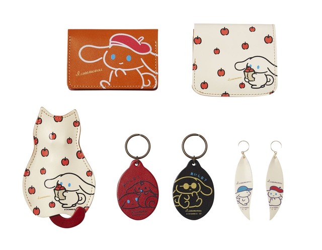 【アイシナモロールコラボ / 小さいふ。クアトロガッツ「アイシナモロールのコラボシリーズ」1,980円～16,280円】コラボ革小物がかわいい！