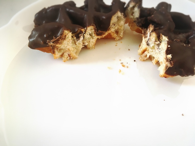 サクサクで甘さもあって美味しいワッフル