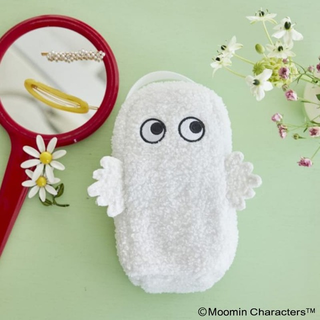 【MOOMIN マルチに使える! もこもこポーチ BOOK ニョロニョロver.】ぬいぐるみのように愛らしいニョロニョロの大容量ポーチ