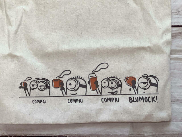 フロント下部にはミニオンのイラスト入り。可愛い〜！