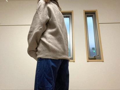 ユニクロ Gu 女性におすすめの メンズニット レビュー オーバーサイズが可愛くてあたたかい 1 2 ハピママ