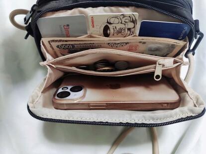 プラグマ お財布ポシェット本革ショルダー … (ガンメタル) | [プラグマ] お財布ポシェット本革ショルダー \u2026 (アイボリー