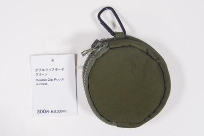 ダブルジップポーチ　ゴルフWDS グリーン スタンダードプロダクツの「ダブルジップポーチ」は、330円で買え