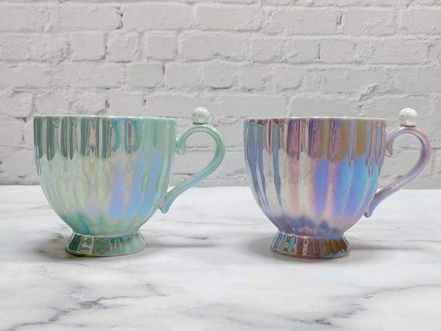 【Francfranc（フランフラン）】オパールシェル　マグ  MINT・PURPLE／各税込1,000円