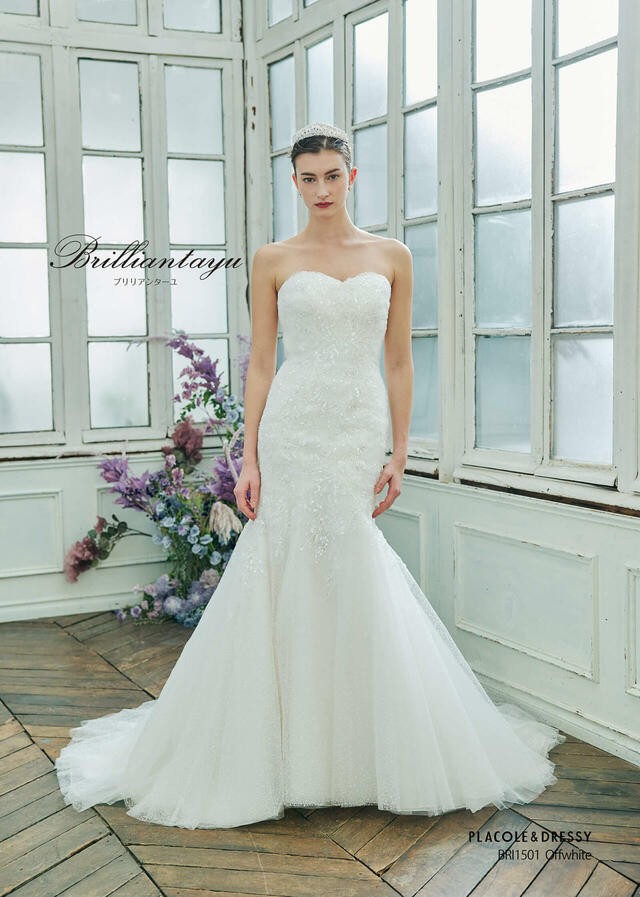 KURAUDIA × PLACOLE & DRESSY(クラウディア×プラコレ)新作ウェディングドレス|BRI1501_Offwhite