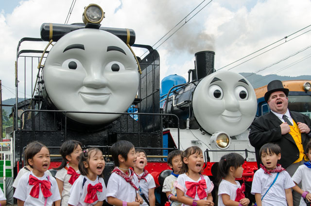 千頭駅でのセレモニーの様子(4)