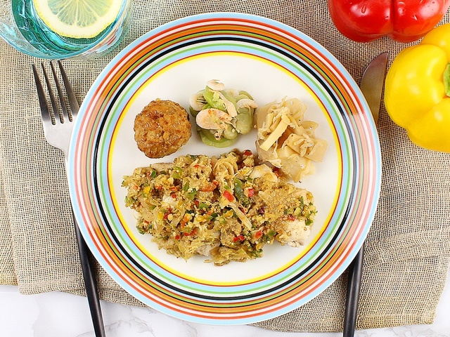 鶏肉の香醋ごまだれ