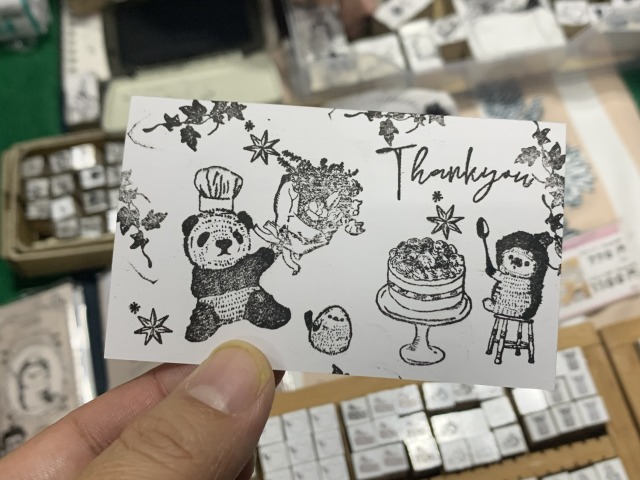 好きな動物を選んで作ってもらえたカード