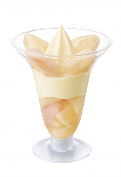 ミニストップの「白桃パフェ」