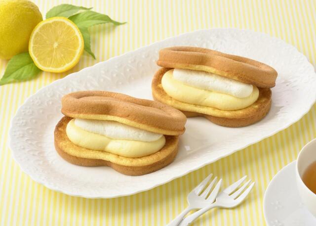 「スフレワッフル（瀬戸内レモン＆チーズ）」＜200円（税込216円）＞【銀座コージーコーナーから「瀬戸内レモン」のスイーツ6種が登場】