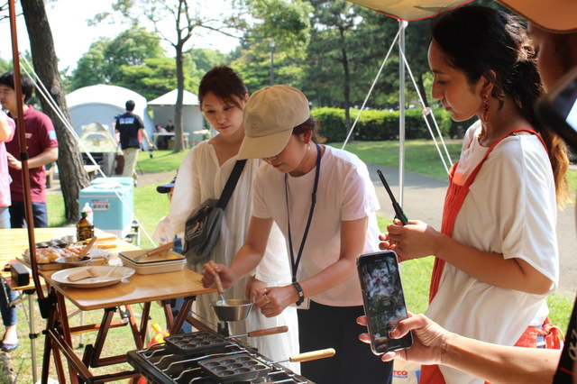 おつまみクッカーで調理。