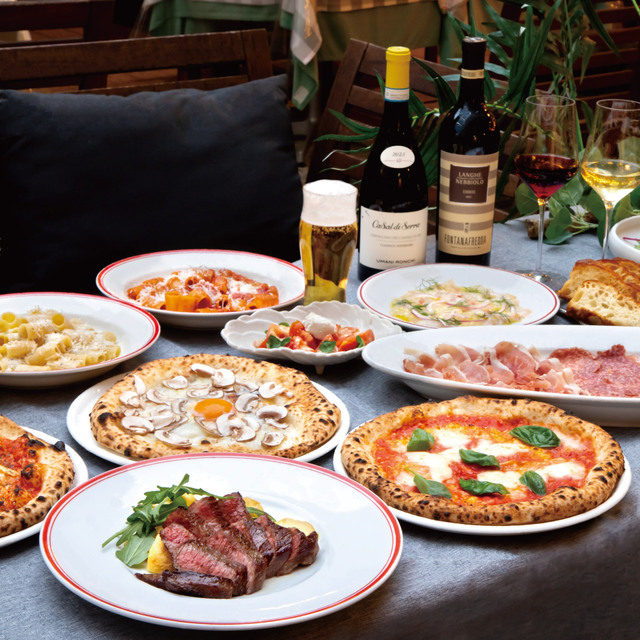 「【SPECIALE】サロマ黒牛ビステッカのPLAN」＜価格：8000円（税込）＞【【ビアガーデン】コース料理に「本格窯焼きピッツァ＆パスタ食べ放題」付き！厳選ワイン10種以上にビールなど50種以上が飲み放題！】