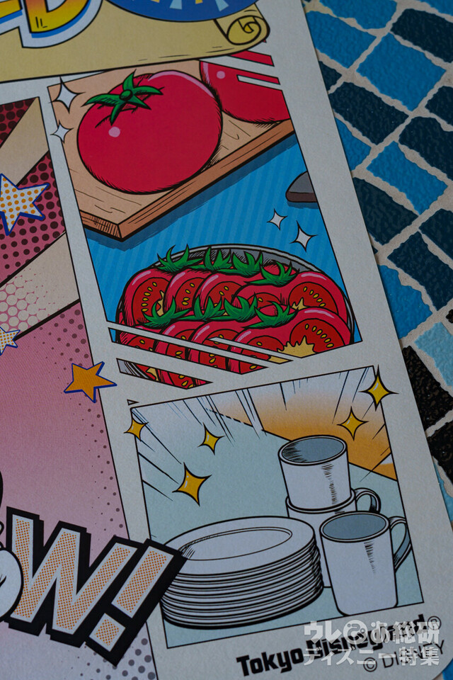 プラザパビリオン・レストラン「ドナルドのクワッキー・ダックシティ」オリジナルランチョンマット