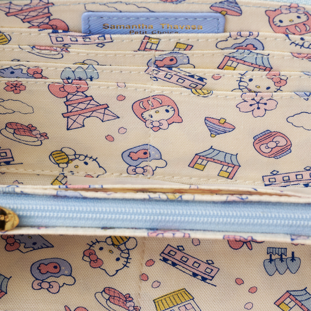 お財布を開けると総柄