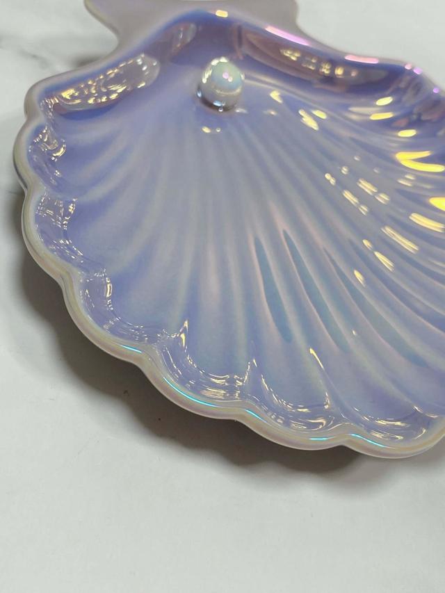 【Francfranc（フランフラン）】オパールシェル　プレート　S  PURPLE／税込900円