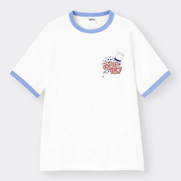 【GU】オーバーサイズグラフィックT(5分袖) Detective Conan 3(名探偵コナン)(怪盗キッド) /¥1,690