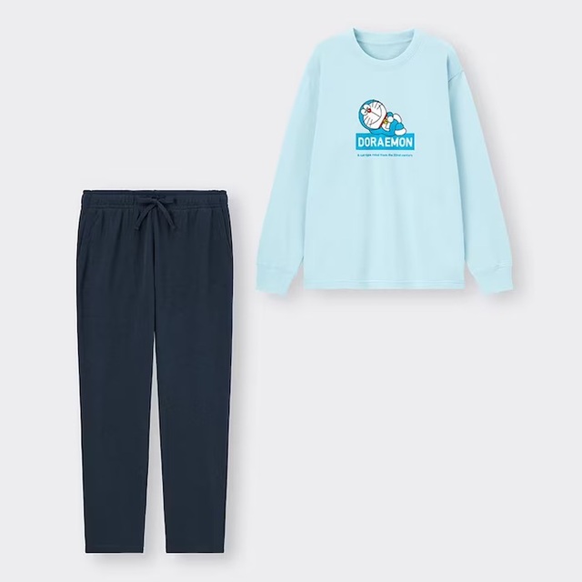 ソフトスウェットセット(長袖&ロングパンツ) DORAEMON ¥2,990