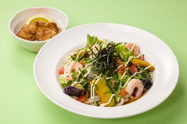 海老と10種の野菜のサラダうどん　選べるセット