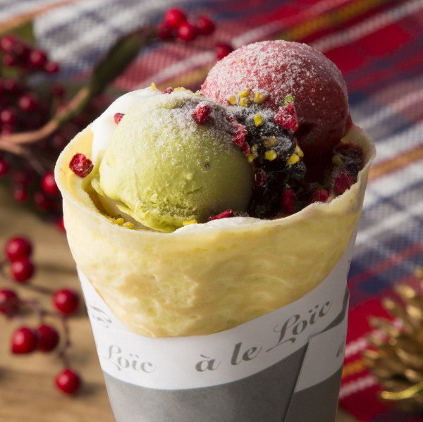 期間限定クレープ「ノエル」