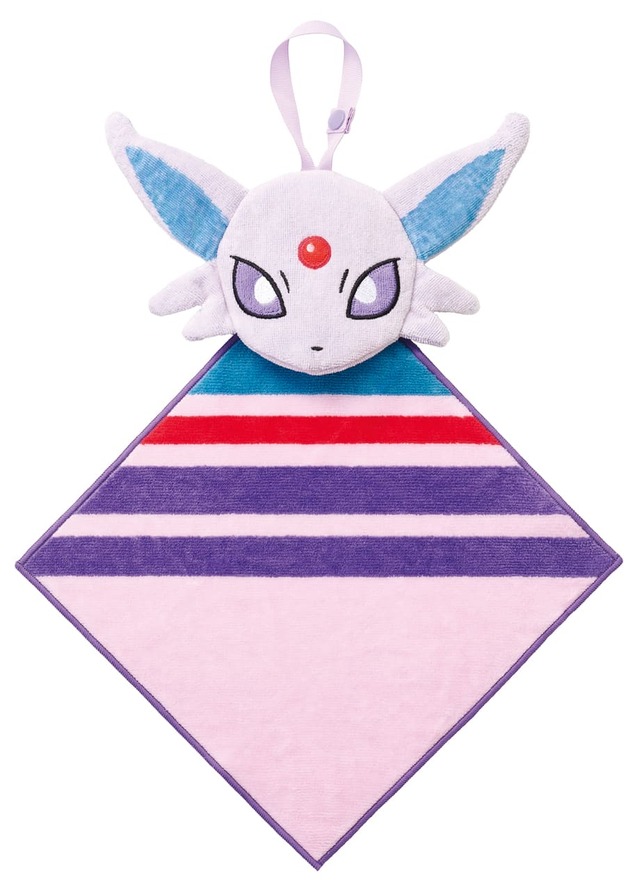 【ファミリーマート】「タオルinポーチ（エーフィ）」2,000円／エーフィをイメージしたカラーリング