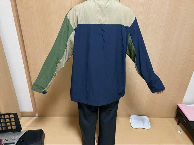 【ワークマン　耐久撥水トラベルシェルカーディガン】お尻もすっぽり隠れる丈感