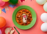 「<ティガー>FUNNYビーンズカレー」<価格:税込1,990円>【プーさんと仲間たちがテーマのカフェ「OH MY CAFE」オープン♪東京・名古屋・大阪で開催されます!】