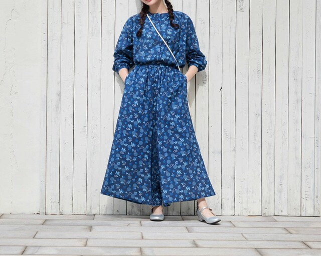 ブラウスとキュロットパンツのセットアップ 「ムーミン」｜￥8,990 （税込）