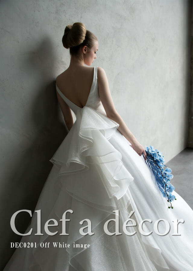 「Clef a decor-クレアデコール」新作ウェディングドレス DEC0201_Offwhite