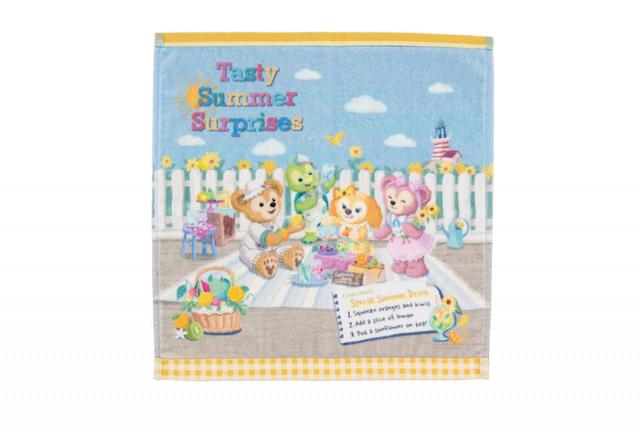 ウォッシュタオル 850円|サイズ:縦約35×横約34cm|ダッフィー&フレンズのテイスティ・サマー・サプライズ