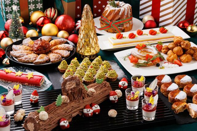 「デザート各種」<期間:2025年11月4日~12月25日>【USJオフィシャルホテルで贅沢なひとときを♪聖夜を彩る“華やかなごちそう”が揃う「クリスマスブッフェ」開催!】