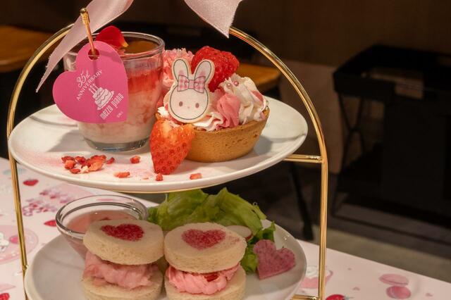メゾピアノ♡アフタヌーンティーセット 2,690円｜mezzo piano 35th Anniversary Cafe