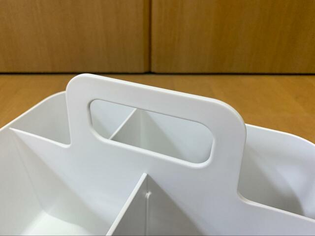 【ニトリ　ハコブNインボックス リビング】手が痛くなりにくい丸い形の取っ手