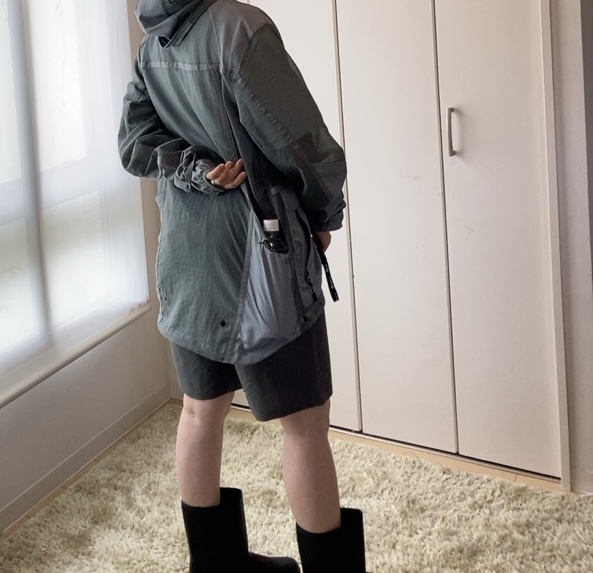 【ワークマン シアサッカーストレッチショートパンツ】すぐに乾くので、荷物を少なくしたい旅行時や川遊び、キャンプ、海水浴などにも