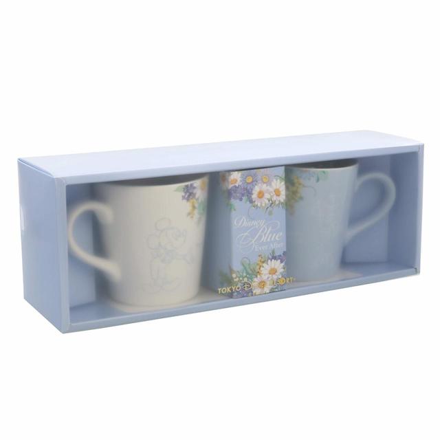 マグカップセット｜3,300円｜(1個あたり)直径約9×高さ約10cm 2個セット｜Disney Blue Ever After