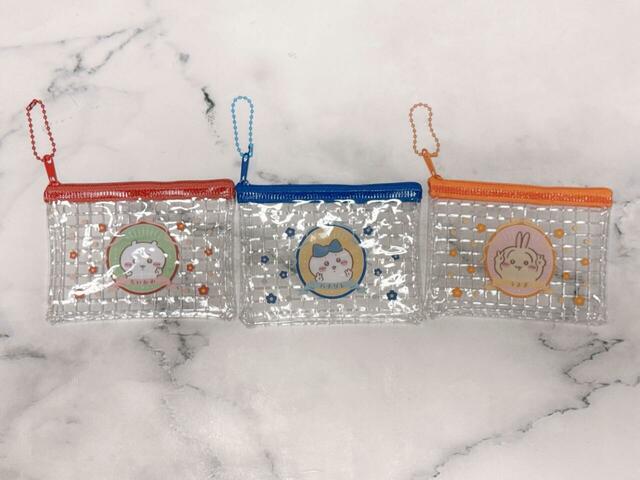 ちいかわ ミニメッシュポーチ2:各110円(税込)