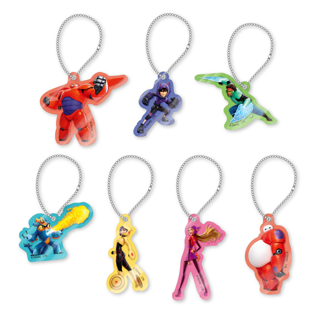 「アクリルキーホルダー（ランダム7種）」＜価格：税込825円＞【日本公開10周年「ベイマックス OH MY CAFE」オープン！心もカラダも癒されるメニューやグッズがいっぱい♪】