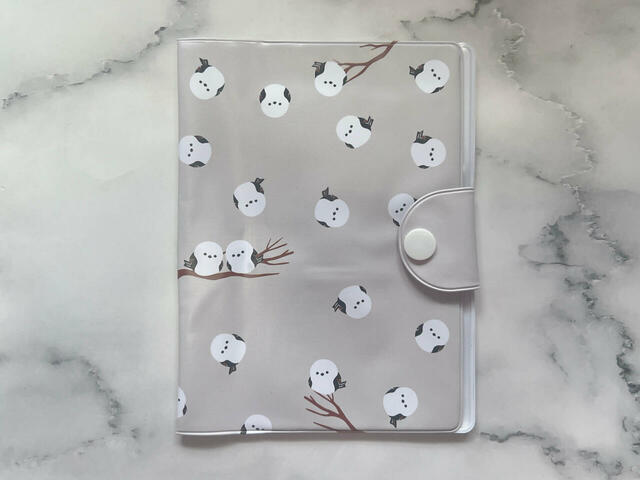 保険証 お薬手帳 収納ケース シマエナガ柄／税込110円