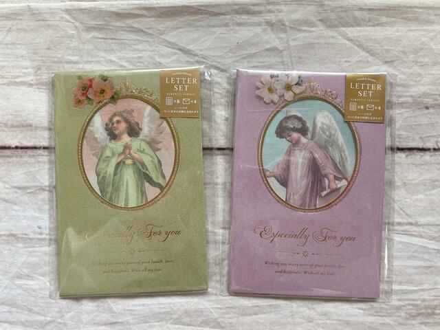 レターセット 4セット ロマンティックファンタジー シール付／各110円（税込）
