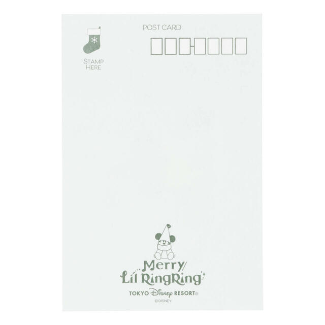 ポストカード 300円|東京ディズニーリゾート「ディズニー・クリスマス」スペシャルグッズ|販売店舗:東京ディズニーランド「ディズニー&カンパニー」、東京ディズニーシー「エンポーリオ」|発売日:2025年11月10日(月)