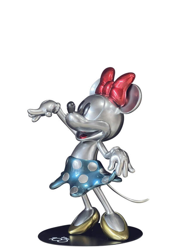 【マスタークラフト等身大】『ディズニー１００』ミニーマウス（プラチナカラー）/ビースト・キングダム/ 1,800,000円