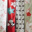 【ベルメゾン リトルミイ新アイテム】プリント4連のれん「ムーミン」/2サイズ展開(約85×150cm、約85×180cm)3,990~4,490円(税込)