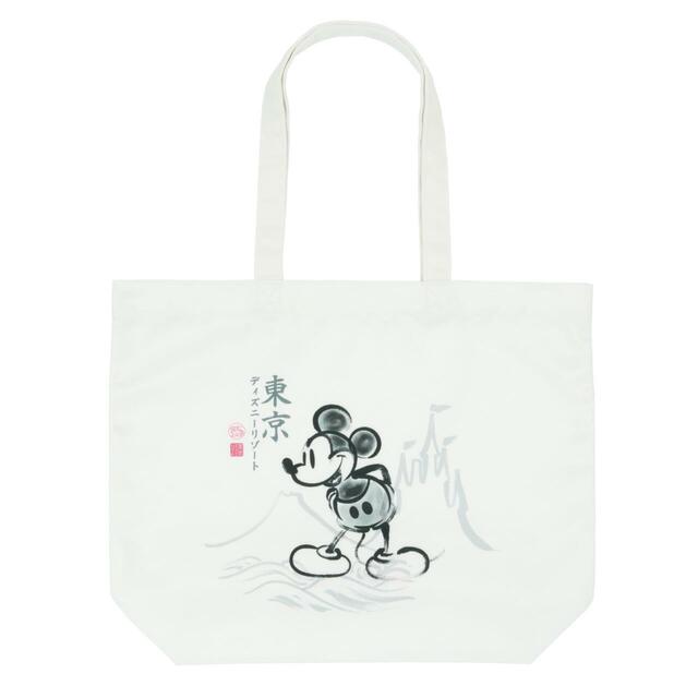 トートバッグ 2,900円|東京ディズニーリゾート「和をテーマにしたミッキーマウスとミニーマウスのグッズ」|販売店舗:東京ディズニーランド「グランドエンポーリアム」、東京ディズニーシー「スリーピーホエール・ショップ」|発売日:2026年6月4日(木)